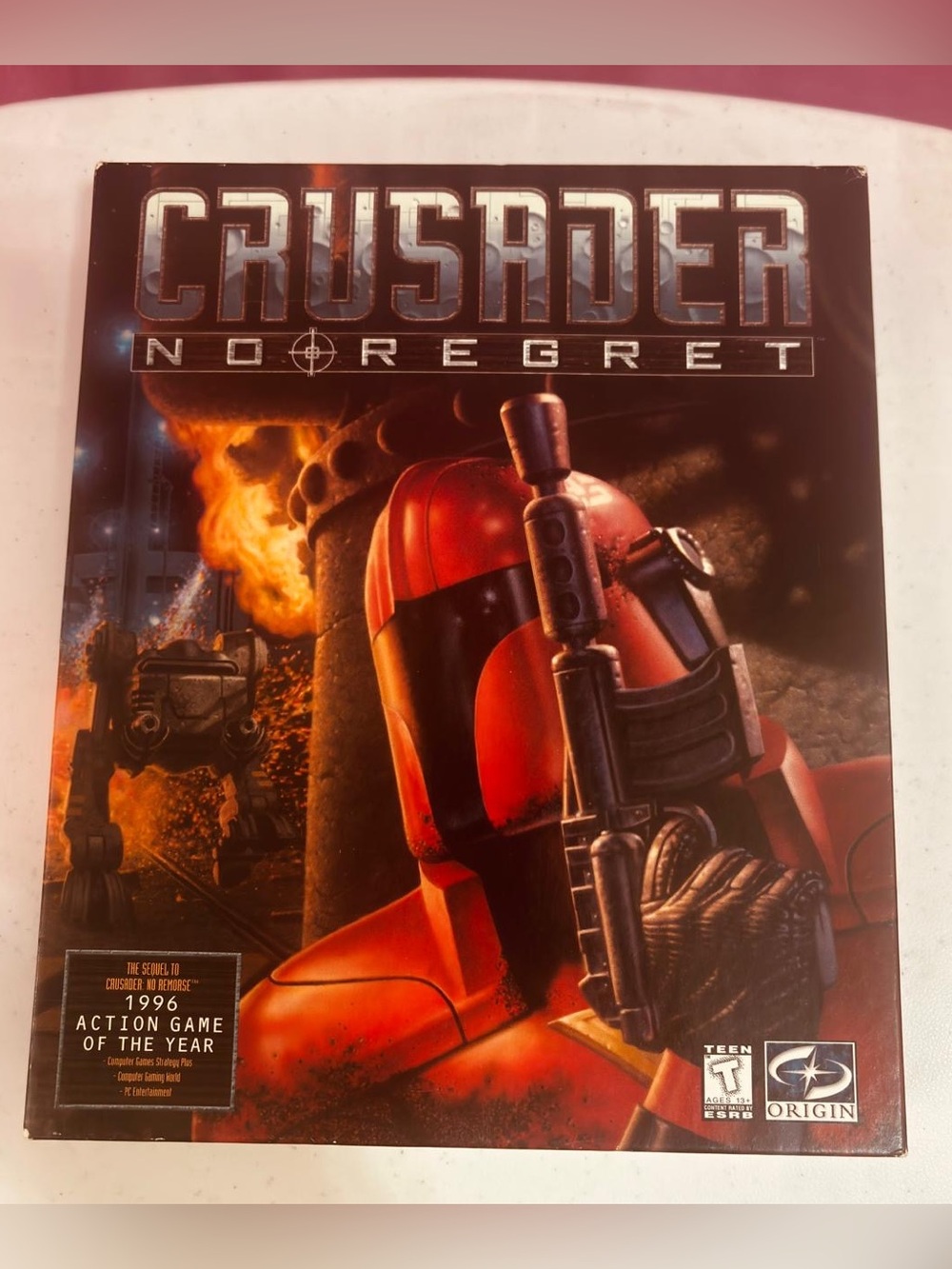 Origins Crusader No Regret – Red and Black Cover Artwork
